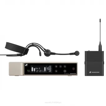 Sennheiser  EW-D ME3 SET (Q1-6) Uniwersalny cyfrowy bezprzewodowy zestaw z kardioidalnym mikrofonem nagłownym ME 3. Zakres częstotliwości 470,2 - 526 MHz.