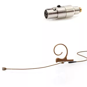 DPA 4166-OC-F-C10-LE - 4166 CORE Omni Flex Earset Mic, 110 mm Boom, Brown, TA4F Mini-XLR
