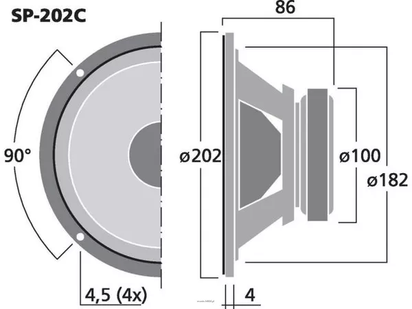 Monacor SP-202C - 3