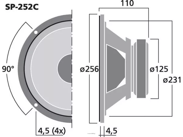 Monacor SP-252C - 3