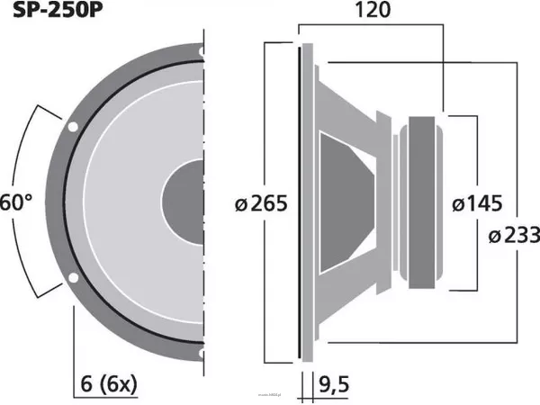 Monacor SP-250P - 3
