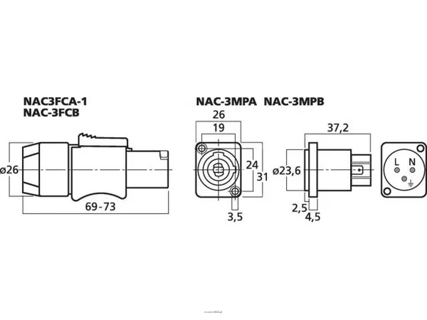 Monacor NAC3FCA-1 - 2