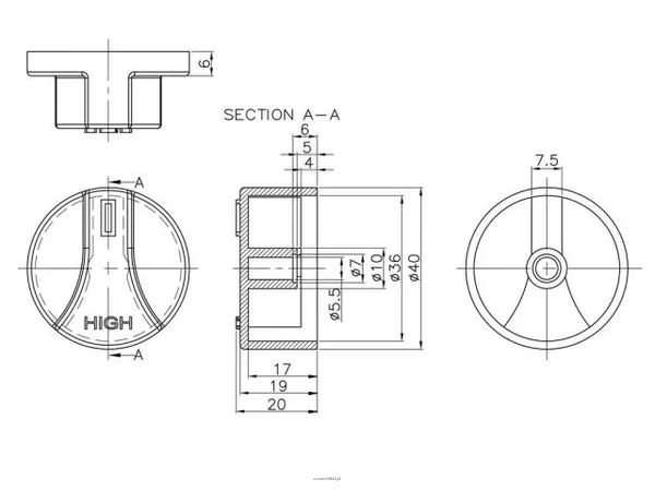 Monacor KN-42P/SI - 3