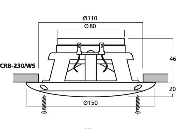 Monacor CRB-230/WS - 2