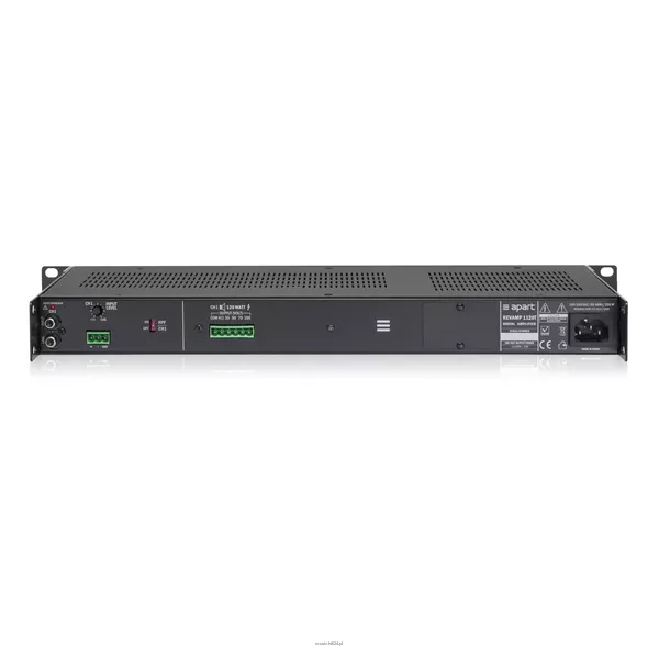 Biamp Revamp 1120T 1 kanałowy cyfrowy (klasa D) wzmacniacz mocy 1x120W@100V / 4Ω, 1x60W@8Ω - 2