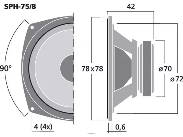 Monacor SPH-75/8 - 3