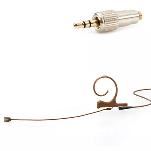 DPA 4166-OC-F-C34-LE - 4166 CORE Omni Flex Earset Mic, 110 mm Boom, Brown, Mini-Jack