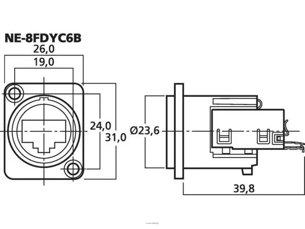 Monacor NE-8FDYC6B - 4