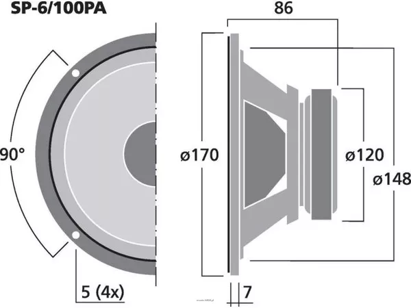 Monacor SP-6/100PA - 3