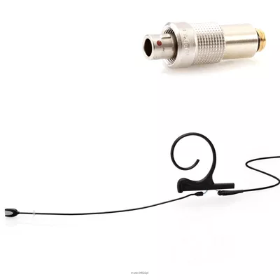 DPA 4166-OC-F-B03-LE - 4166 CORE Omni Flex Earset Mic, 110 mm Boom, Black, 3-pin LEMO