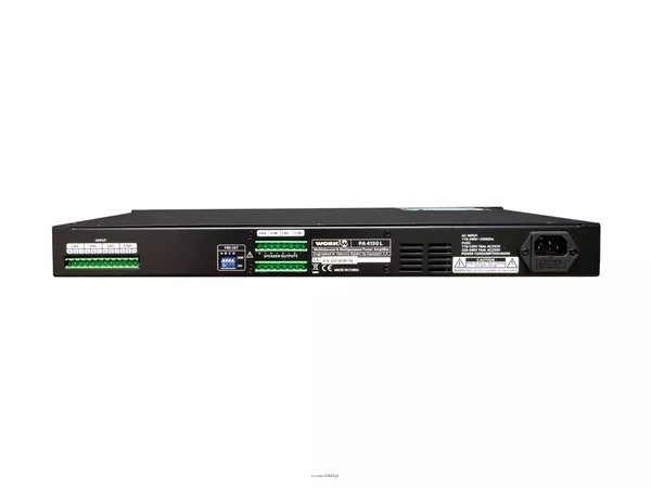 WORK PA 4150 L CYFROWY wzmacniacz 4 KANAŁOWY wysokiej mocy / wbudowane DSP / moc: 4 x 150 W RMS przy 100 V / wysokość 1 U / waga: 4,7 kg - 3