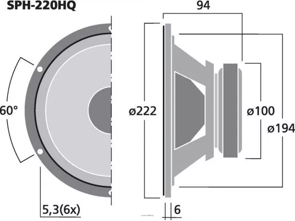 Monacor SPH-220HQ - 2