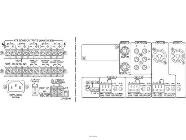 Monacor PA-5480 - 2