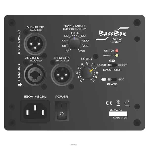 LDM BassBox18P 1000W Profesjonalny subbas z wbudowanym wzmacniaczem mocy firmy PASCAL  - 2