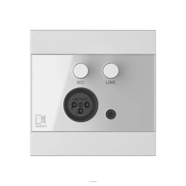 AUDAC WP205/B, XLR mic + 3,5 mm jack, czarny Ścienny moduł AUDAC WP205/B, XLR mic + 3,5 mm jack, czarny/biały - 6