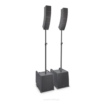 LD Systems CURV 500 PS Przenośny system Array, zestaw Power, drążek dystansowy i kabel głośnikowy w zestawie 