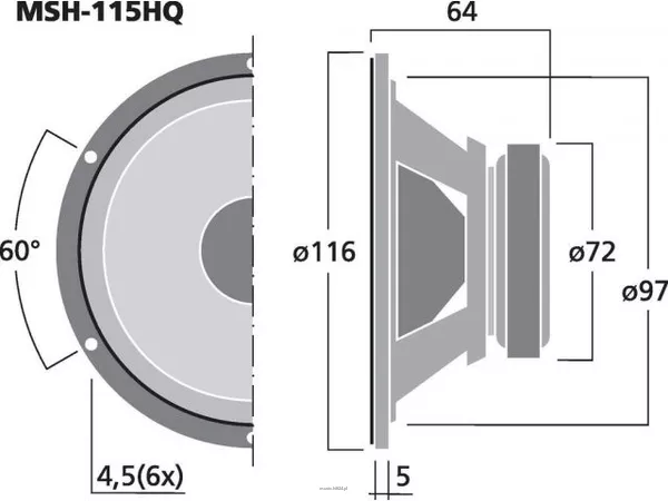 Monacor MSH-115HQ - 2