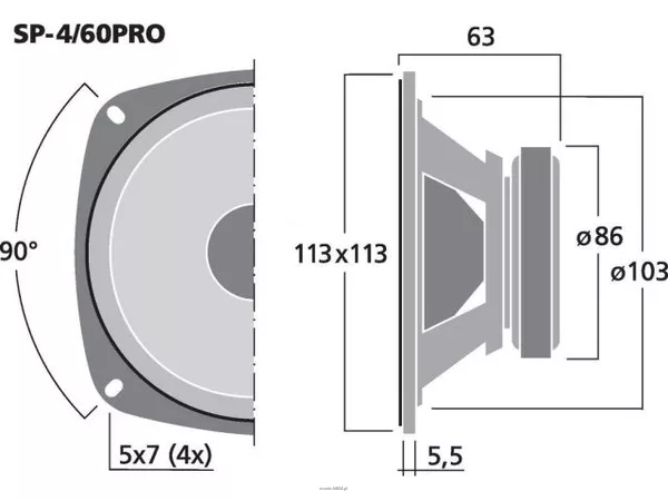 Monacor SP-4/60PRO - 2