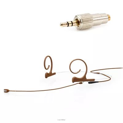 DPA 4166-OC-F-C34-LH - 4166 CORE Omni Flex Headset Mic, 110 mm Boom, Brown, Mini-Jack