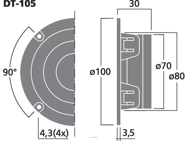 Monacor DT-105 - 3