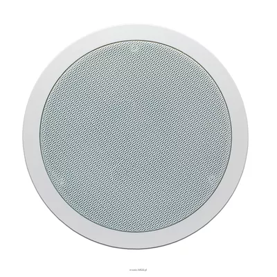 Apart Audio CM6T 6.5" (205mm) 2-drożny głośnik sufitowy 6-3-1.5W/100V; 60W/16Ω,102 dB max; 70-20.000Hz; odporny na wilgoć- IP54;  biały