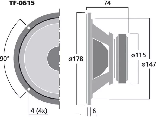 Monacor TF-0615 - 4