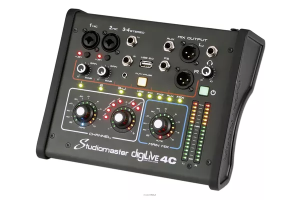 Studiomaster DIGILIVE 4C cyfrowy mikser 4-kanałowy - 3