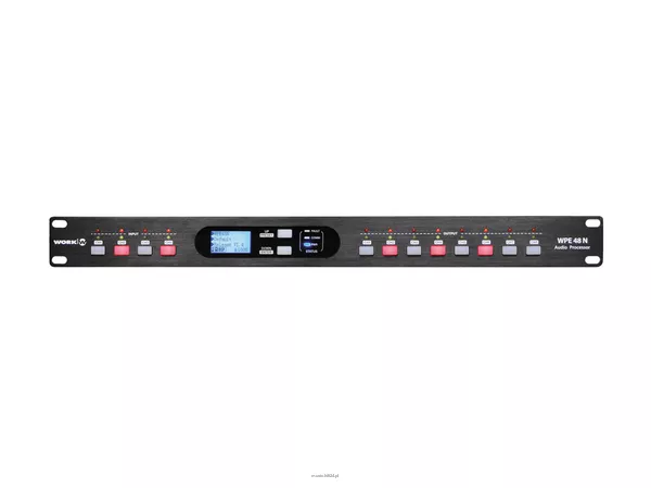 WORK WPE 48 N Cyfrowa pasywna matryca 4 x 8 z procesorem DSP – 4 wejścia liniowe x 8 wyjść liniowych – sterowanie po LAN / ETHERNET – WYSOKIEJ KLASY PROCESOR DSP - 2