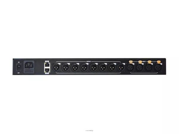 WORK WPE 48 N Cyfrowa pasywna matryca 4 x 8 z procesorem DSP – 4 wejścia liniowe x 8 wyjść liniowych – sterowanie po LAN / ETHERNET – WYSOKIEJ KLASY PROCESOR DSP - 3