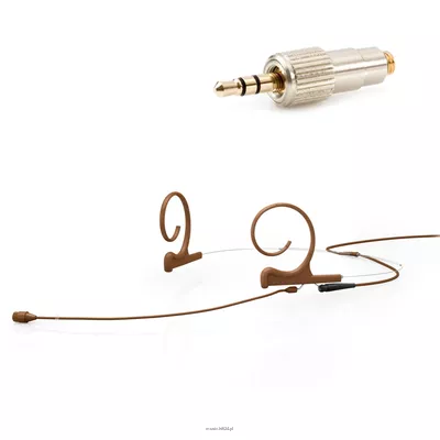 DPA 4266-OC-F-C34-LH - 4266 CORE Omni Flex Headset Mic, 110 mm Boom, Brown, Mini-Jack