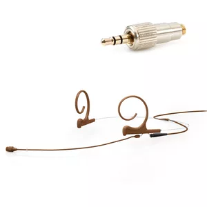 DPA 4266-OC-F-C34-LH - 4266 CORE Omni Flex Headset Mic, 110 mm Boom, Brown, Mini-Jack