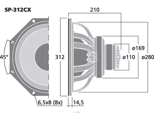 Monacor SP-312CX - 2