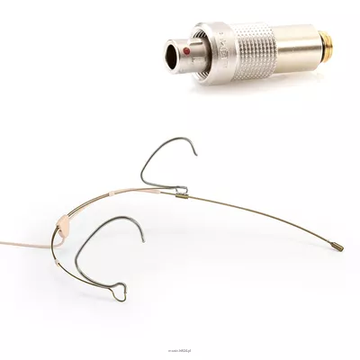 DPA 6066-OC-R-F03 - 6066 CORE Omni Headset Mic, Beige, 3 pin LEMO