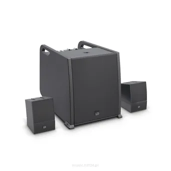 LD Systems CURV 500 AVS W Przenośny system Array zestaw AV, kabel głośnikowy w zestawie