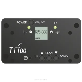 LDM LDM T1100 Odbiornik mikrofonu bezprzewodowego LDM T1100 z regulacją częstotliwości Współpracuje z 1 mik. bezprzewodowym