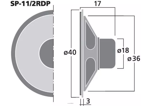 Monacor SP-11/2RDP - 2