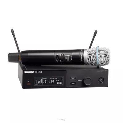 SHURE SLXD24E/B87A-J53 - Cyfrowy system bezprzewodowy z nadajnikiem/mikrofonem "do ręki" BETA87A (562-6...