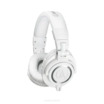Audio-Technica ATH-M50xWH słuchawki studyjne M50x w kolorze białym