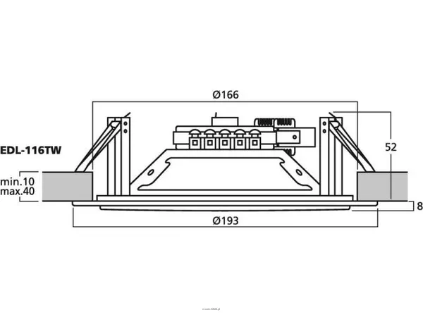 Monacor EDL-116TW - 2