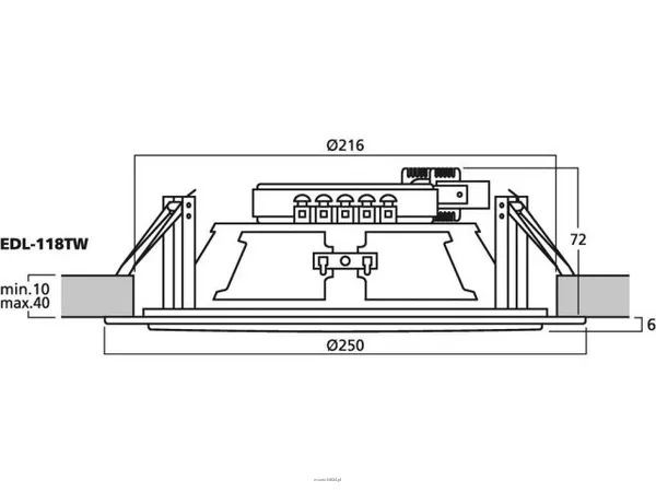 Monacor EDL-118TW - 2