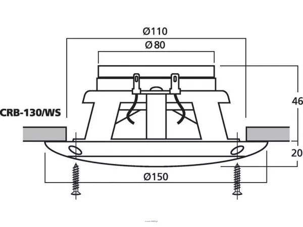 Monacor CRB-130/WS - 2