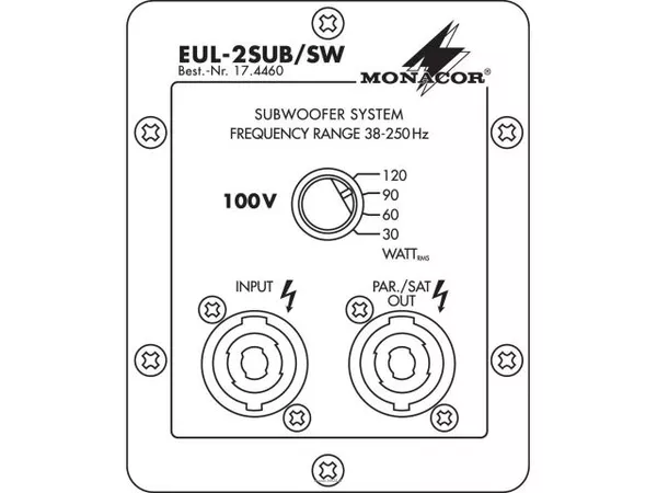 Monacor EUL-2SUB/SW - 2