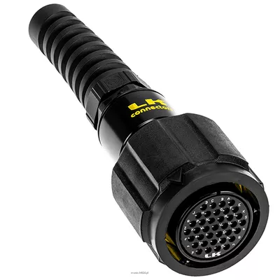 LK 37P cable fem w/ rubber L-ring wtykyk 37 pinowy żeński z zabezpieczającym pierścieniem gumowym...