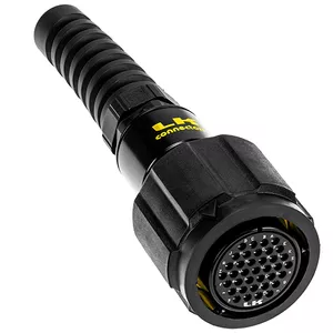 LK 37P cable fem w/ rubber L-ring wtykyk 37 pinowy żeński z zabezpieczającym pierścieniem gumowym...
