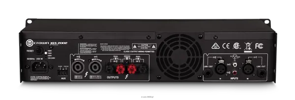 Crown XLS 2002 - Dwukanałowy wzmacniacz mocy, DSP  2x1050W/2Ω, 2x650W/4Ω, 2x375W/8Ω, 1300W/8Ω/mono, 2100W/4Ω/mono, klasa D, procesor DSP - 2