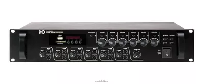 ITC TI-5006S Wzmacniacz miksujący 19", 6 strefowy z Bluetooth/FM/MP3/USB/SD, 500W, 4Ω, 100V