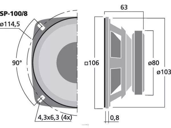 Monacor SP-100/8 - 2