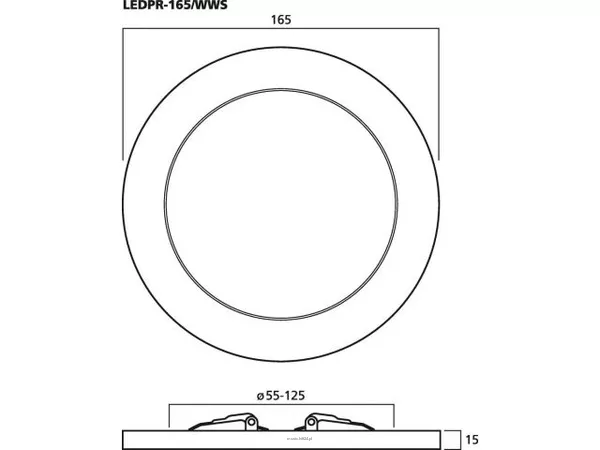 Monacor LEDPR-165/WWS - 4
