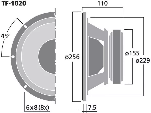 Monacor TF-1020 - 3