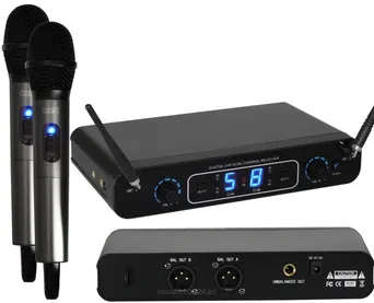 LDM D216/H16 - Bezprzewodowy system mikrofonowy z dwoma mikrofonami doręcznymi. Cyfrowa transmisja 